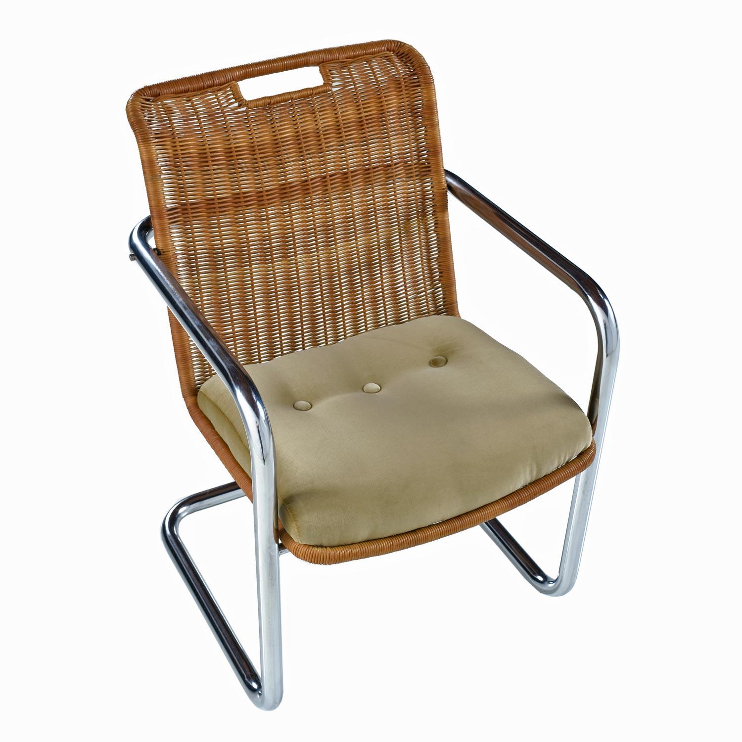 chromcraft cantilever chair