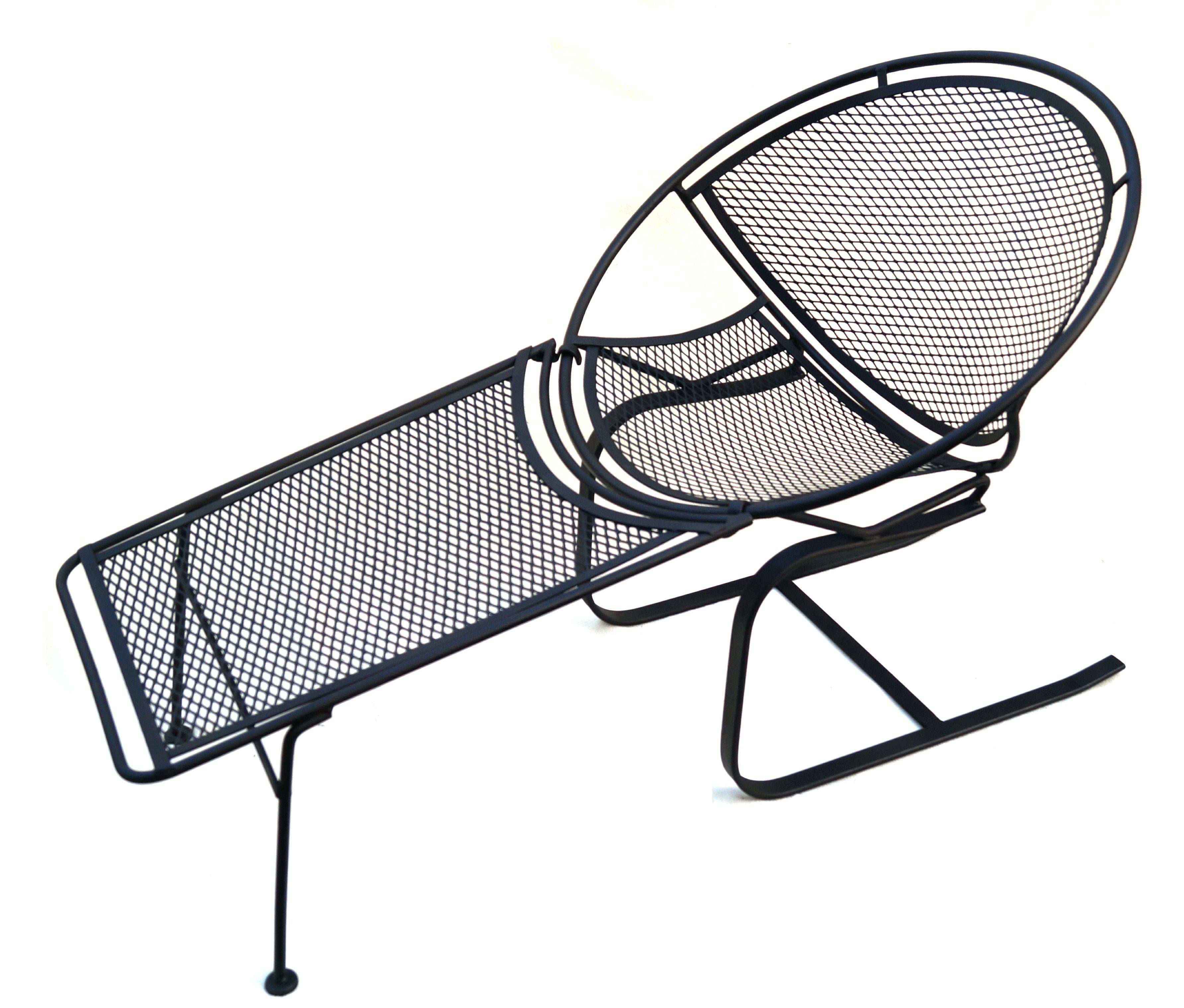 Freitragende Solar Lounge-Ottoman-Fußstütze mit Creolen von Tempestini Salterini für Stuhl im Angebot 1