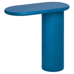 Cantilever L Blue Ash Wood Side Table