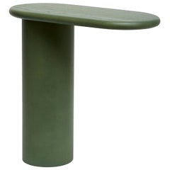 Cantilever L Green Wood End Table by Matteo Zorzenoni