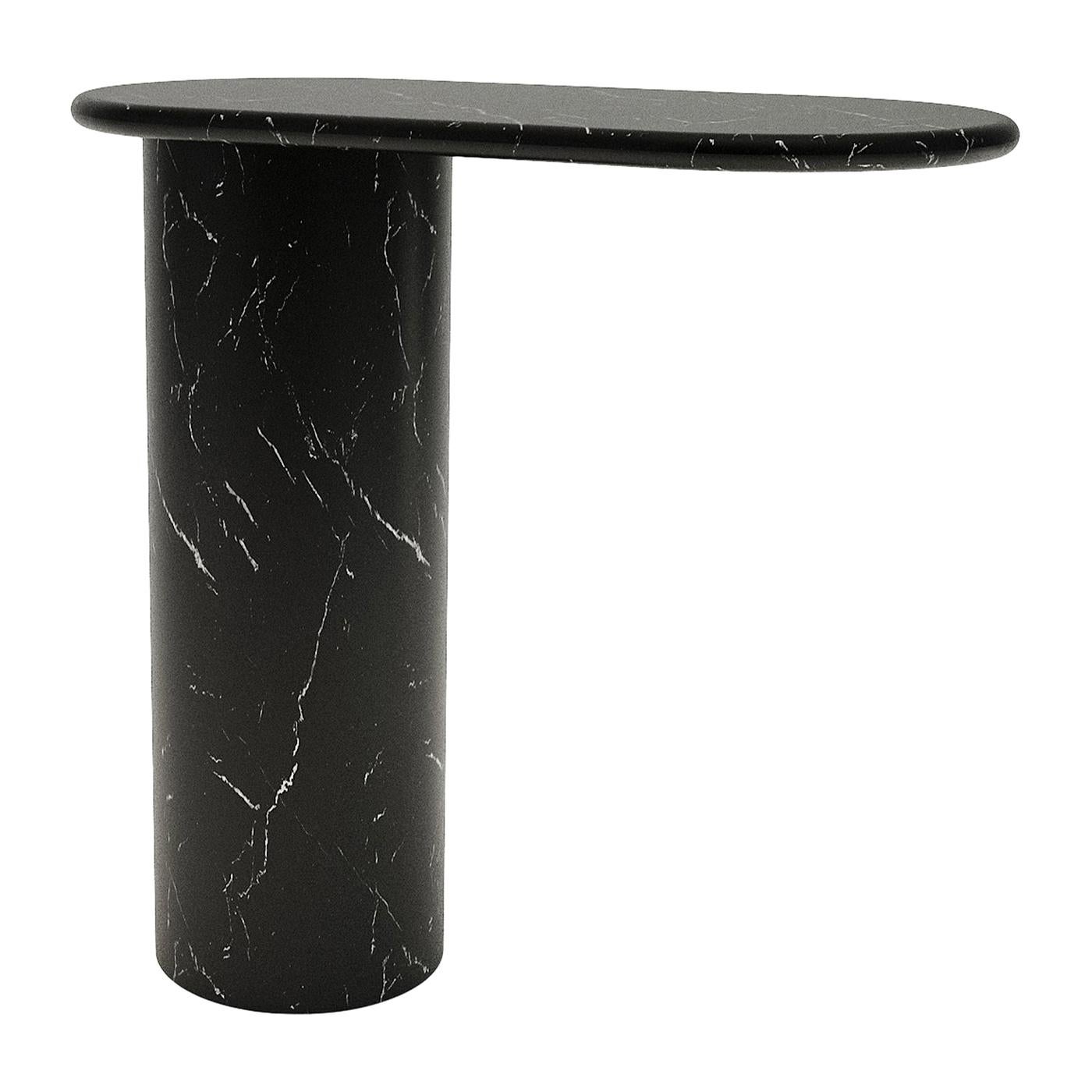 Table d'extrémité Cantilever L en marbre Nero Marquina de Matteo Zorzenoni en vente