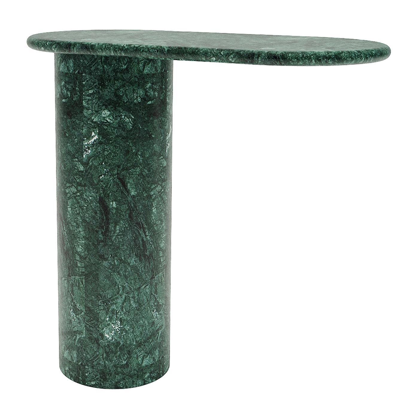 Cantilever L Verde Guatemala Marble End Table by Matteo Zorzenoni