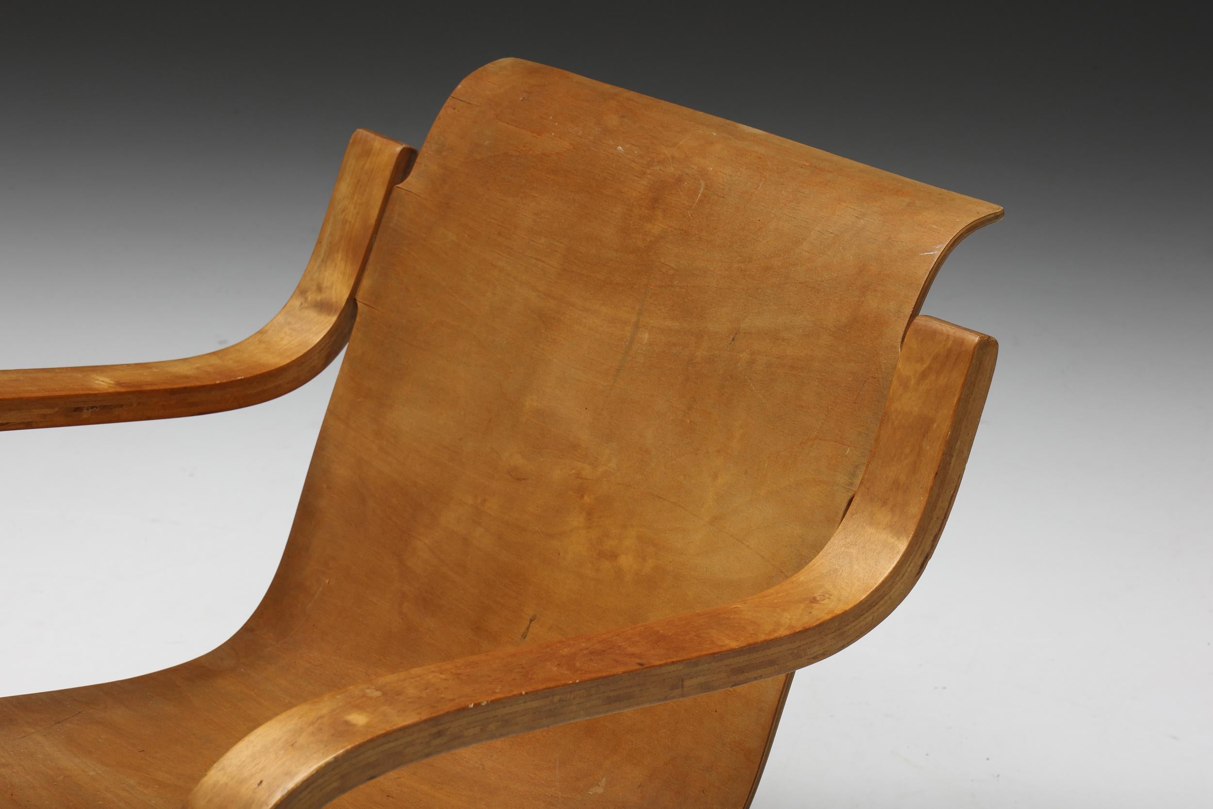 Birch Cantilever Lounge Chair Nr. 31 by Alvar Aalto, Finland, 1930s