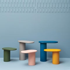 Cantilever S Green Ash Wood Side Table