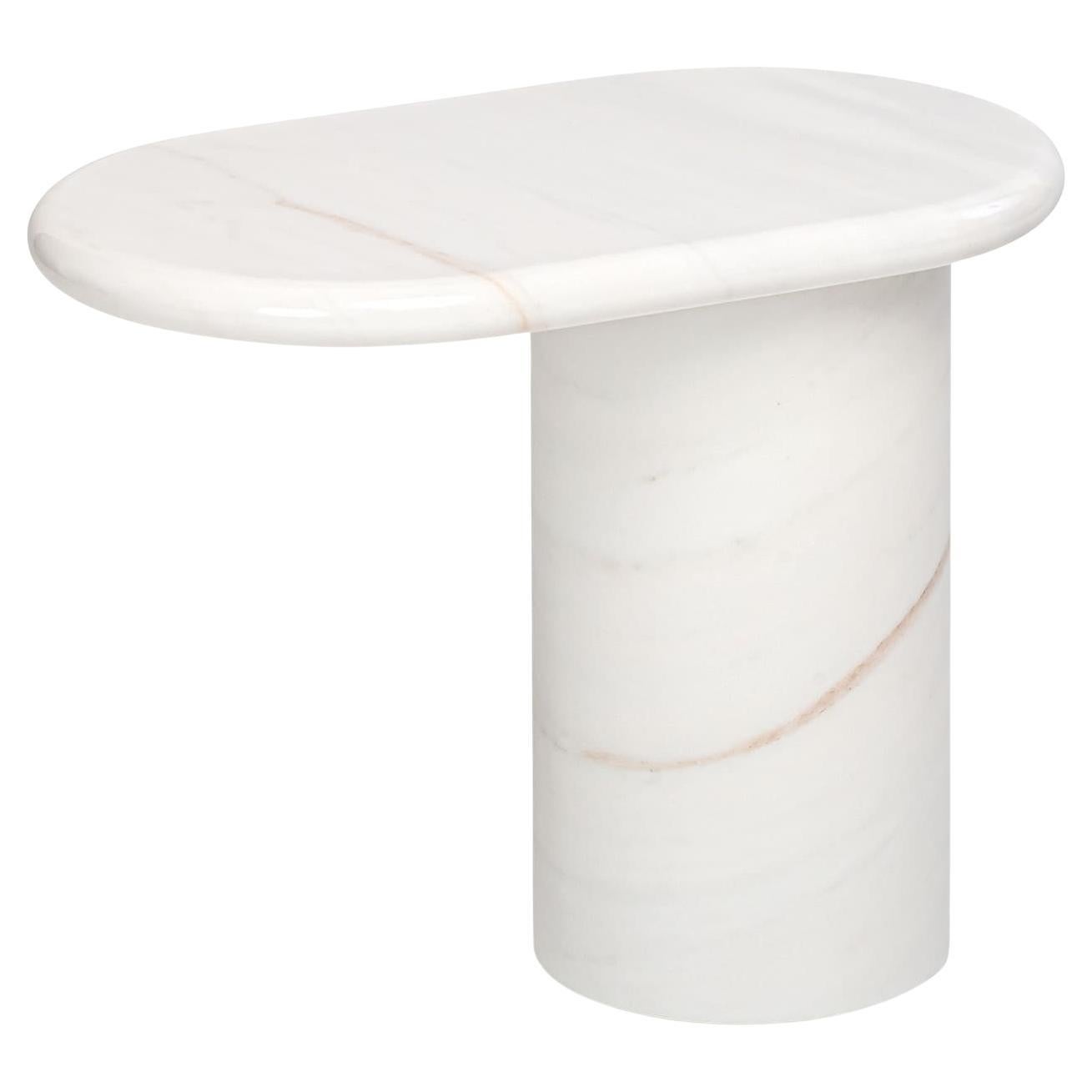 Cantilever S Lasa Vena Oro Marble Side Table
