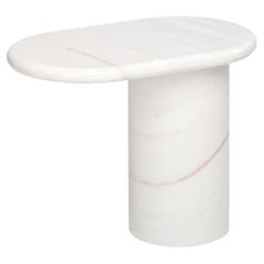Cantilever S Lasa Vena Oro Marble Side Table