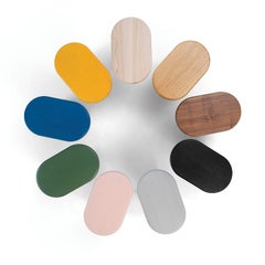 Tavolino a sbalzo S in legno di noce