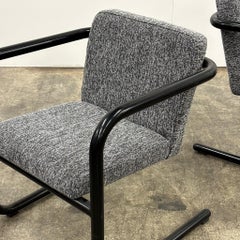 Cantilever Tubular Chairs by Kinetics