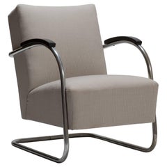 Cantilever Tubular Steel Armchair by Thonet Midcentury Bauhaus Period