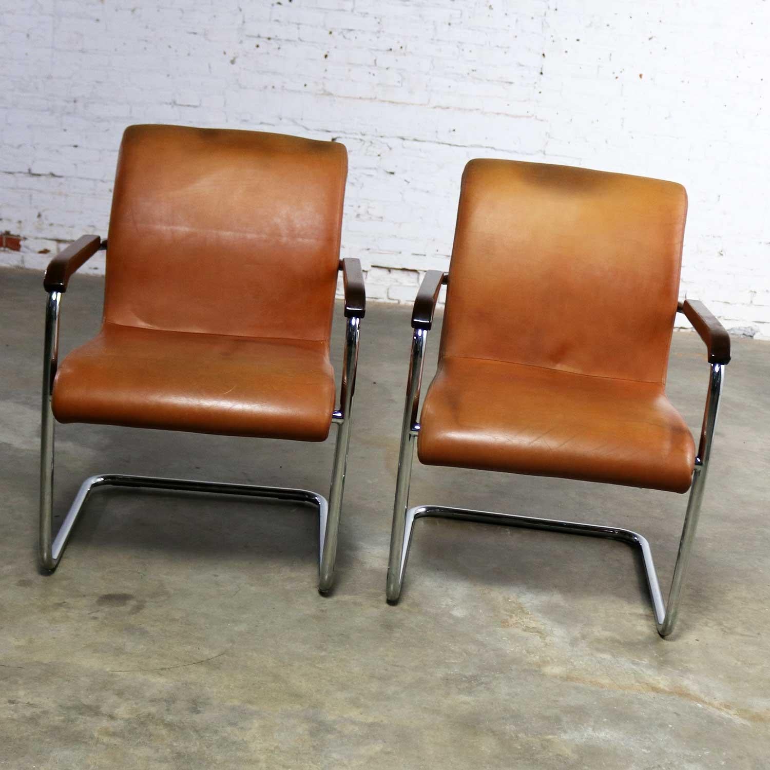 cognac leather chair modern