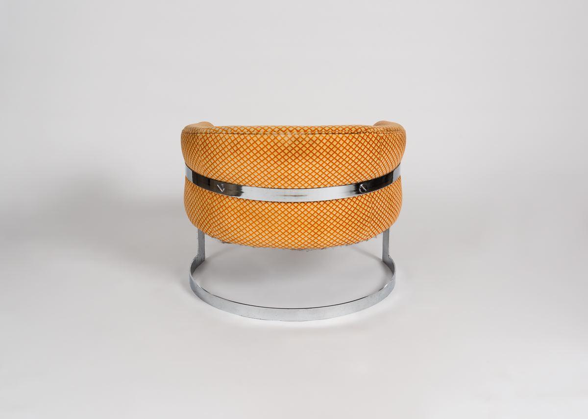 American Cantilevered Club Chair by Milo Baughman, United States, 1970s For Sale