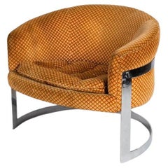 Fauteuil club en porte-à-faux de Milo Baughman, États-Unis, 1970