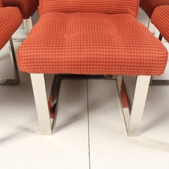 Cantilevered Dining Chairs by Paul Evans for Directional