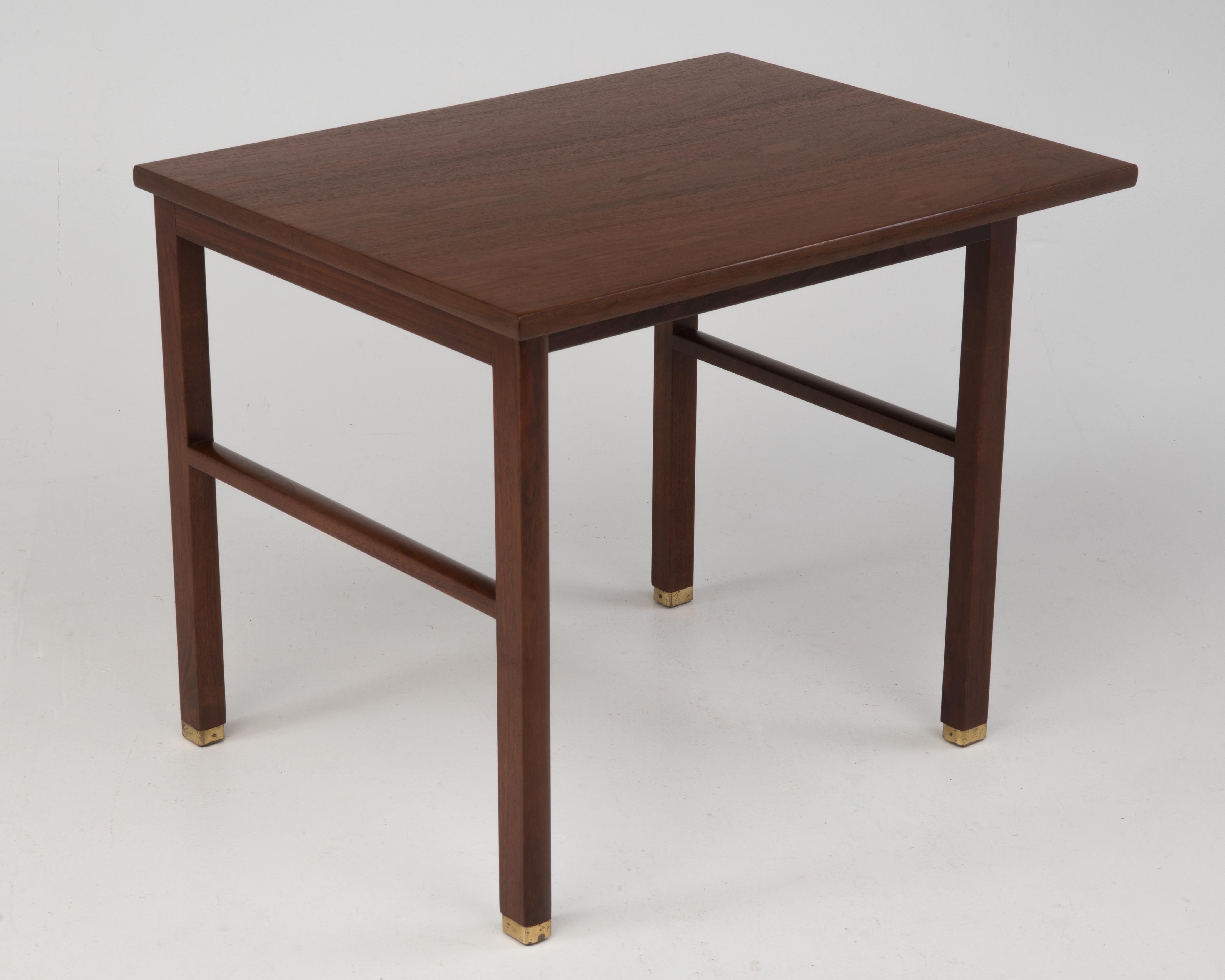 Cantilevered Dunbar Side End Table Edward Wormley 1960s Marked 3
