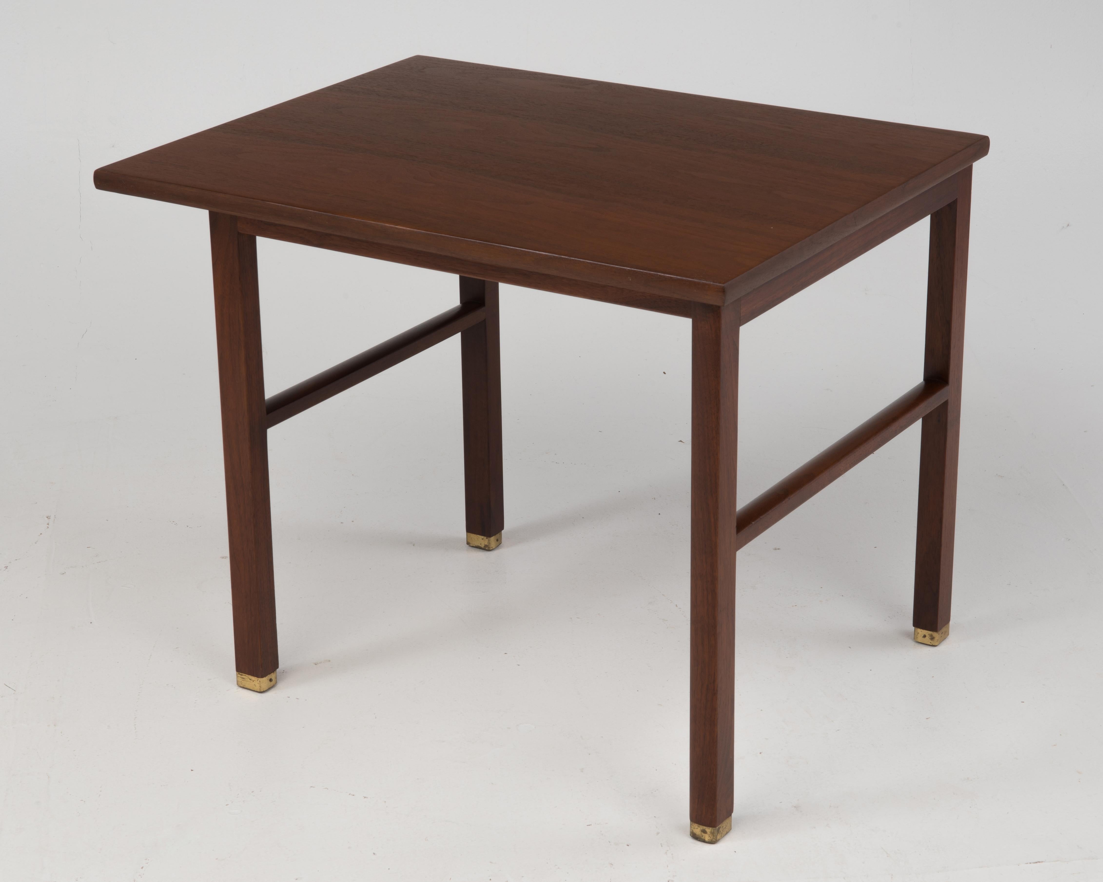 Cantilevered Dunbar Side End Table Edward Wormley 1960s Marked 1
