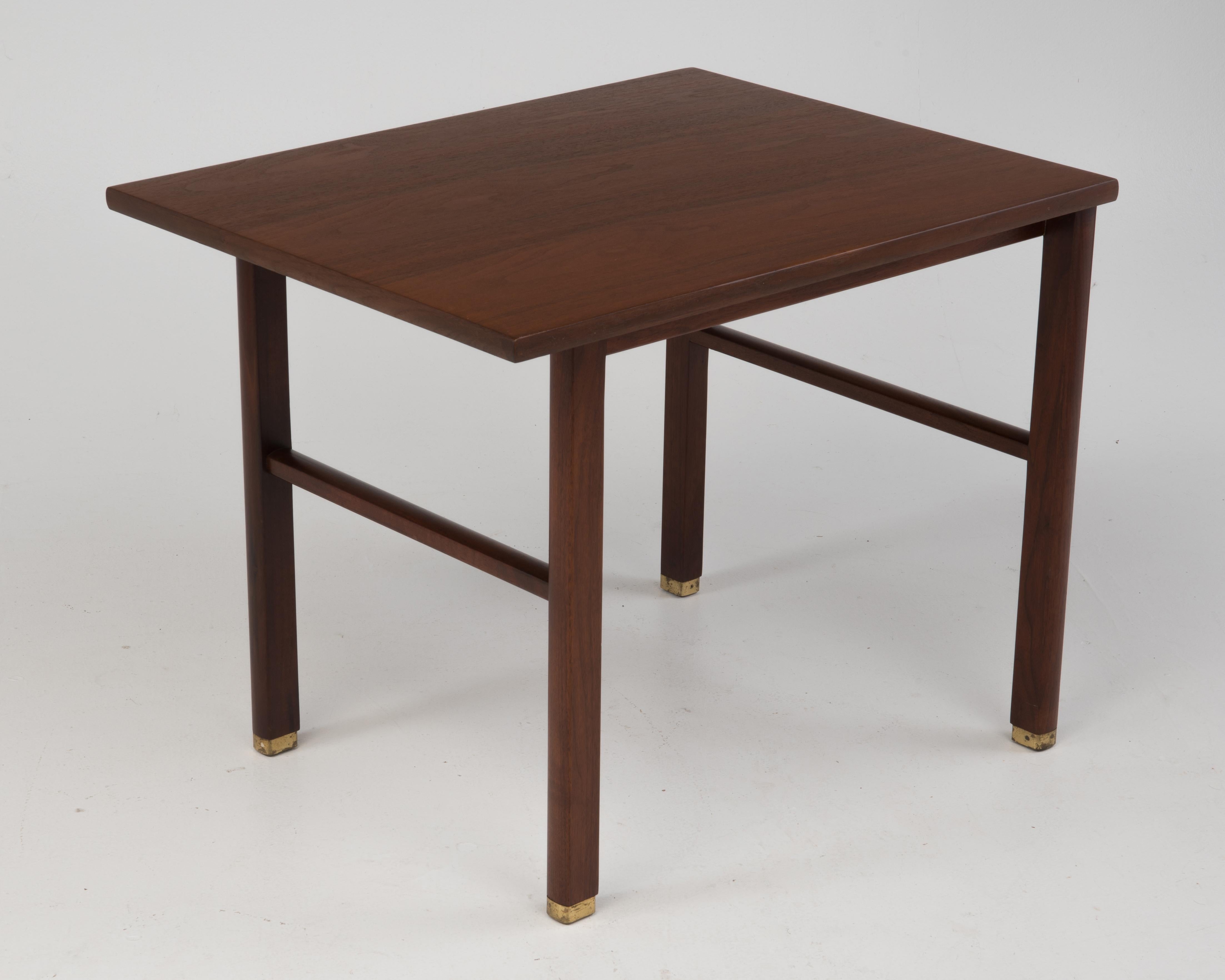 Cantilevered Dunbar Side End Table Edward Wormley 1960s Marked 2