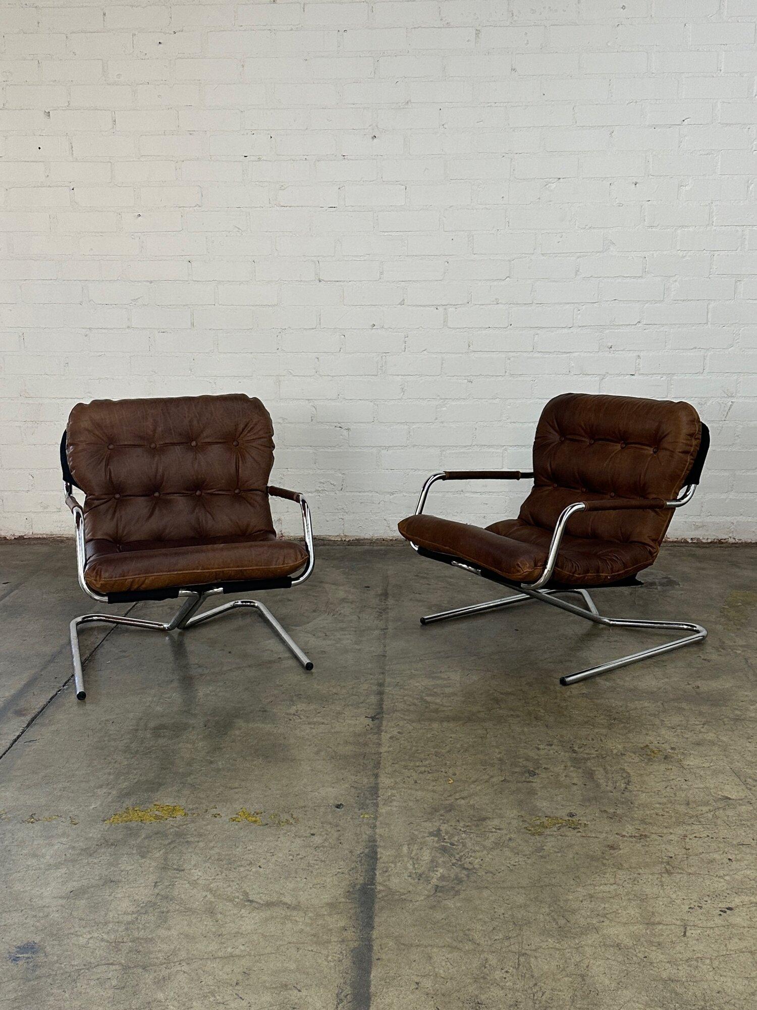 Cantilevered Italian Lounge chairs - sold separately 8