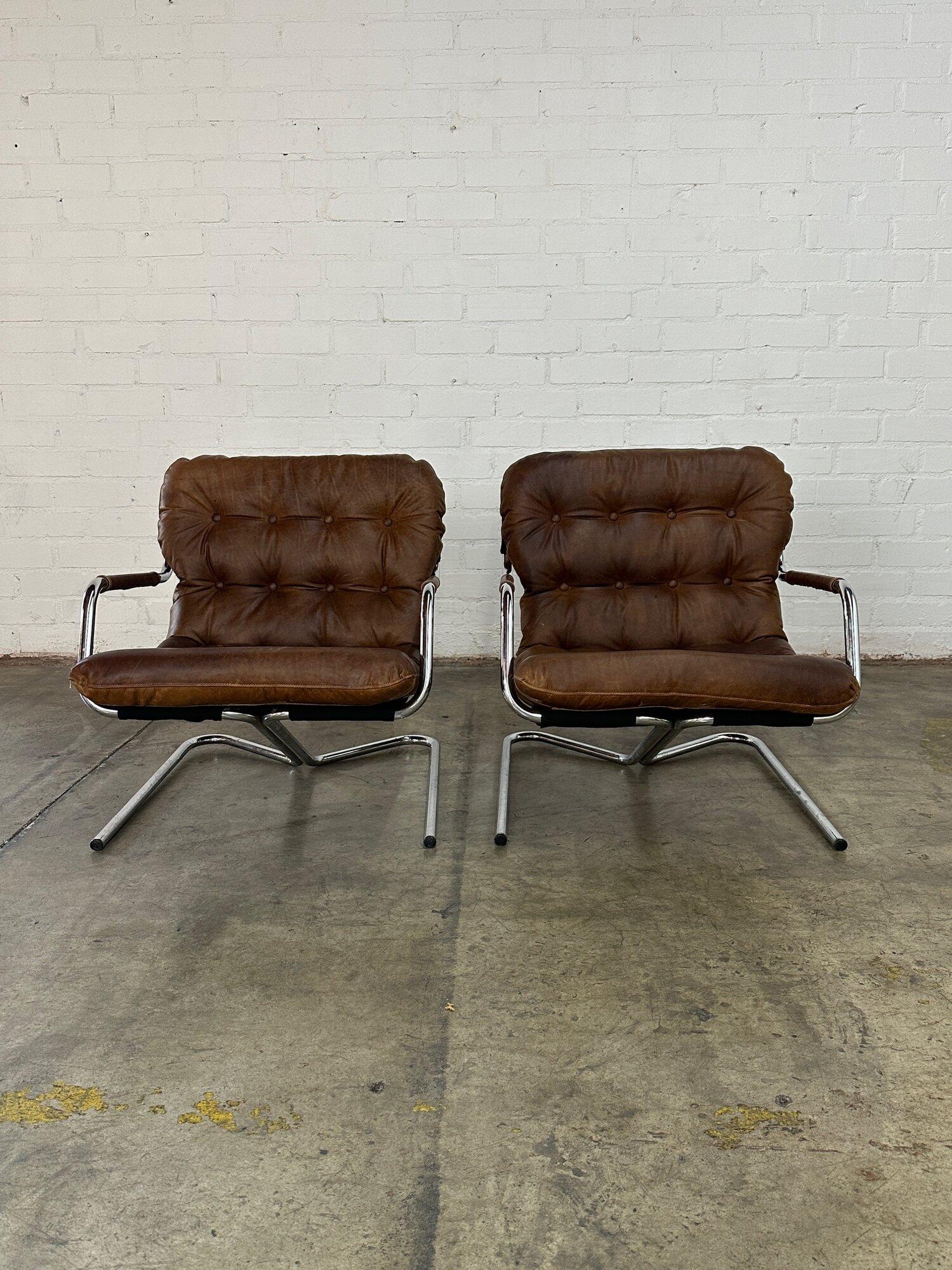 Cantilevered Italian Lounge chairs - sold separately 11