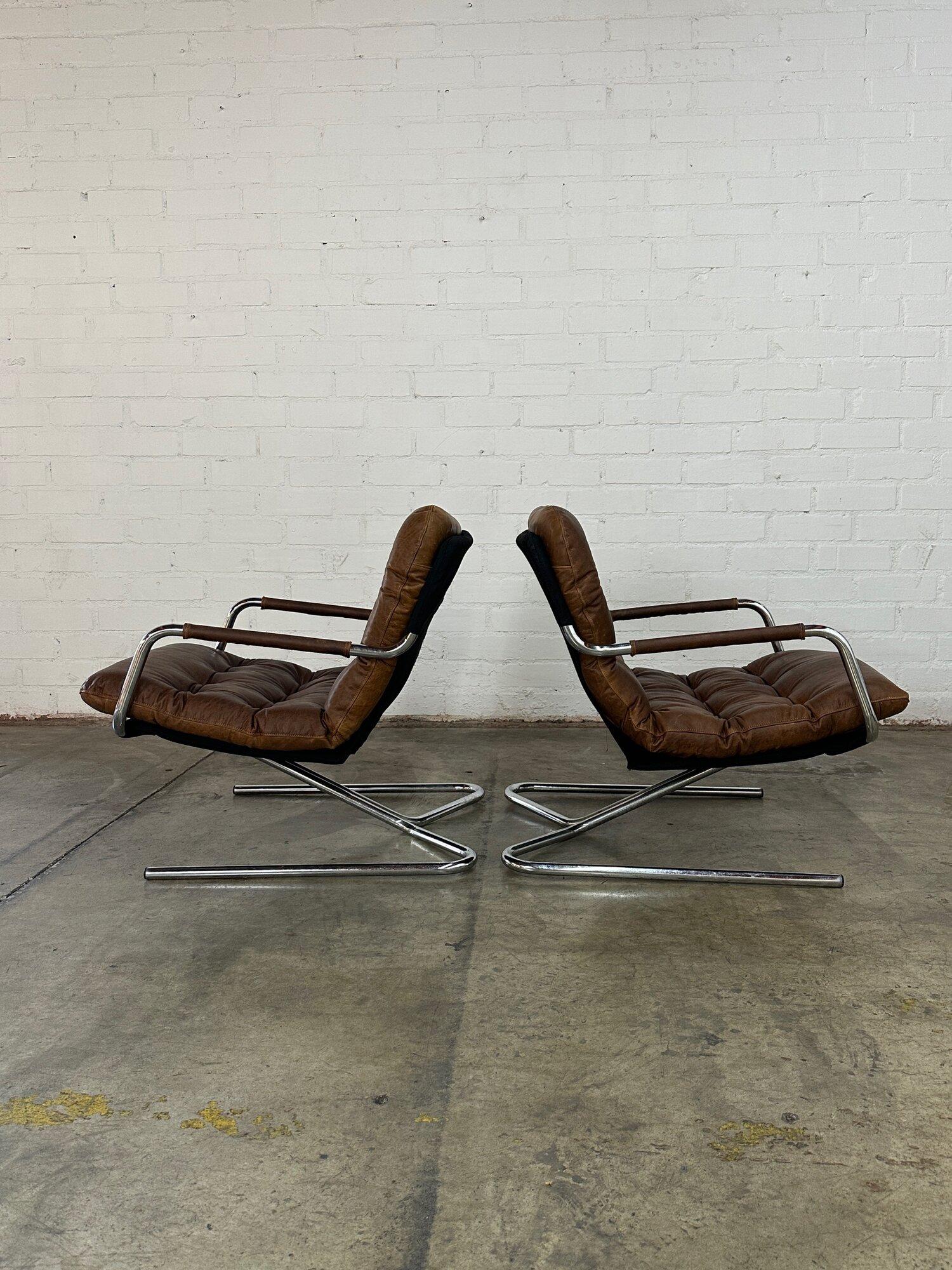 Cantilevered Italian Lounge chairs - sold separately 1