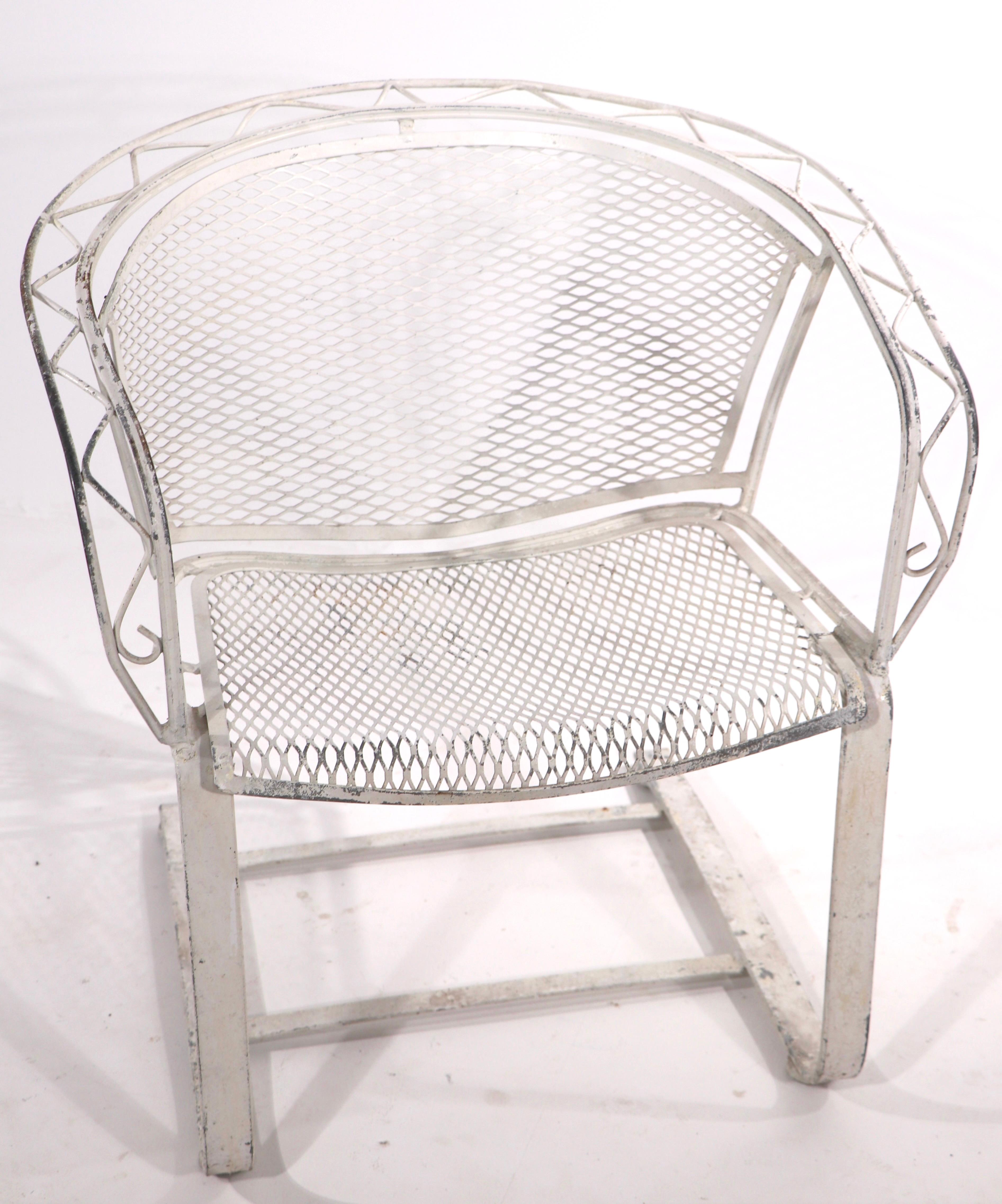 American Cantilevered Salterini Lounge Patio Garden Chair