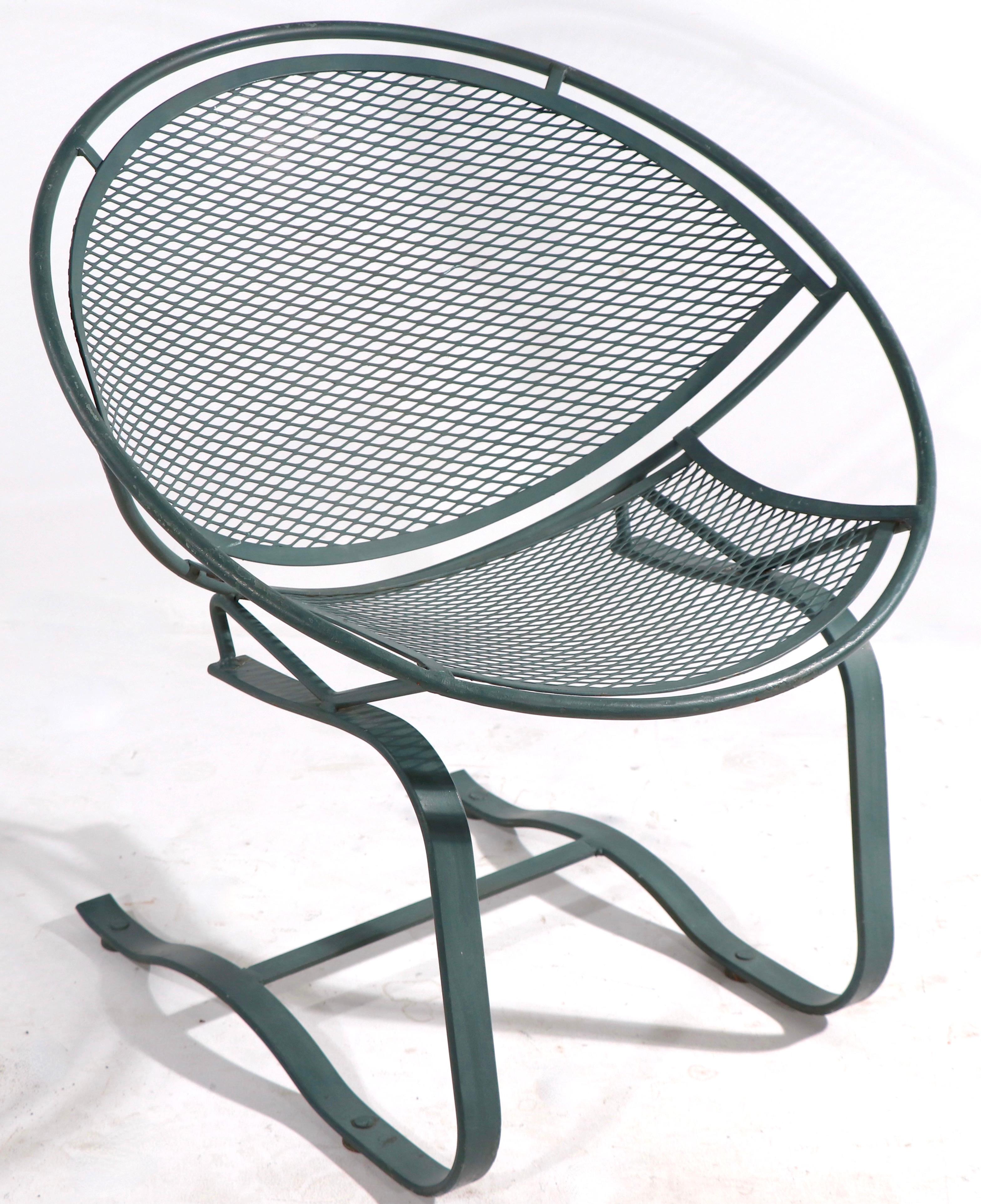 Mid-Century Modern  Cantilevered Salterini Radar Chair by Tempestini