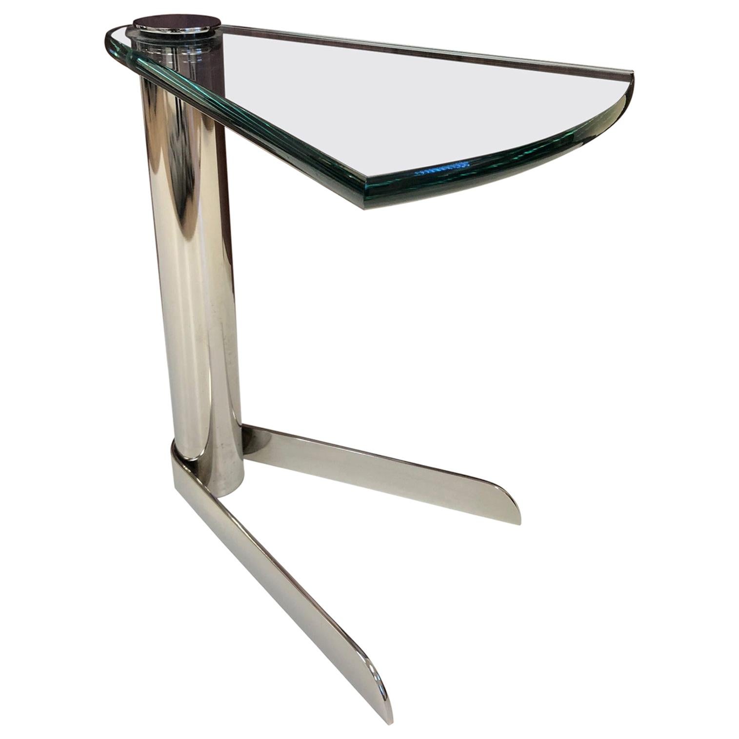 Cantilevered Side Table For Sale