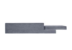 Cantilevered Sofa PK1 in Blue Canvas Upholstery by Paulo Kobylka