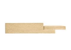 Freischwingendes Sofa PK1 aus gelber Segeltuchpolsterung von Paulo Kobylka