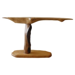 Cantilevered Wood Console Table, Artisan Made
