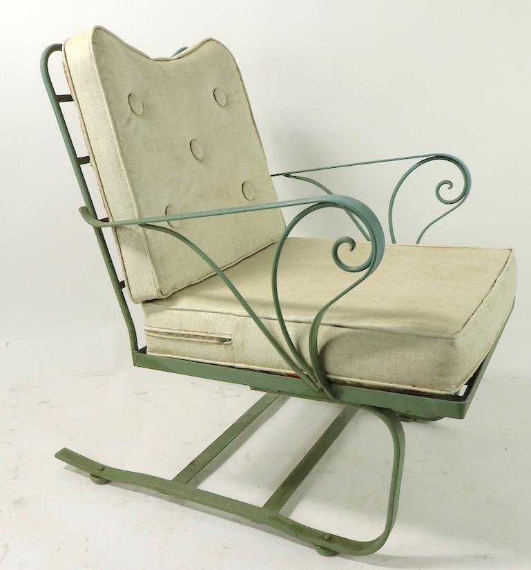 Mid-Century Modern Cantilevered Woodard Lounge Chair