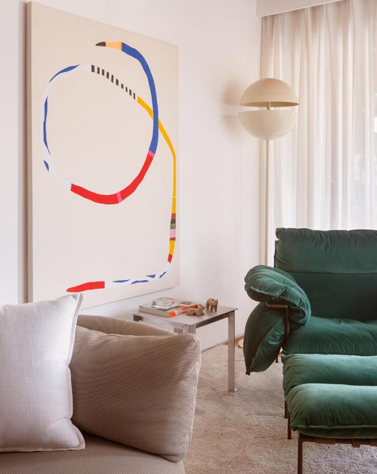 Brésilien Table d'appoint CANTO en aluminium brossé Luiz Solano, Brésil 2023 en vente