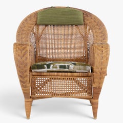 "Canton" - Poltrona in rattan patinato di Kay Fisker