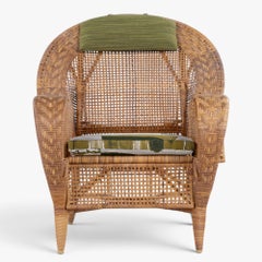 "Canton" - Poltrona in rattan patinato di Kay Fisker