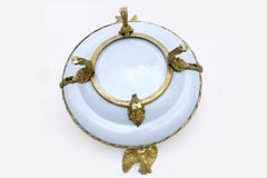 Canton Porcelain Plate and Gilt Bronze Mount, 19th Century