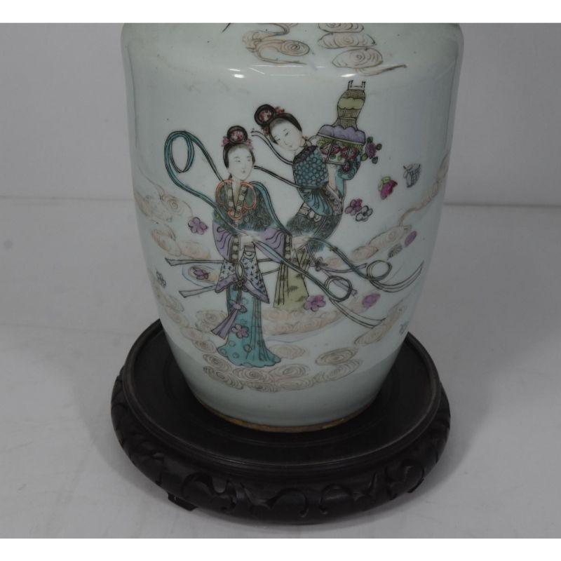 19th Century Canton Porcelain Vase, circa 1900 For Sale