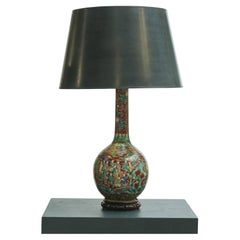 Kanton-Porzellanvase „Lampe“ aus dem späten 19. Jahrhundert