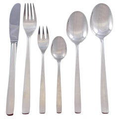 Cantone by Wilkens Germany 800 Silver Flatware Set Service 108 Pieces Modern
