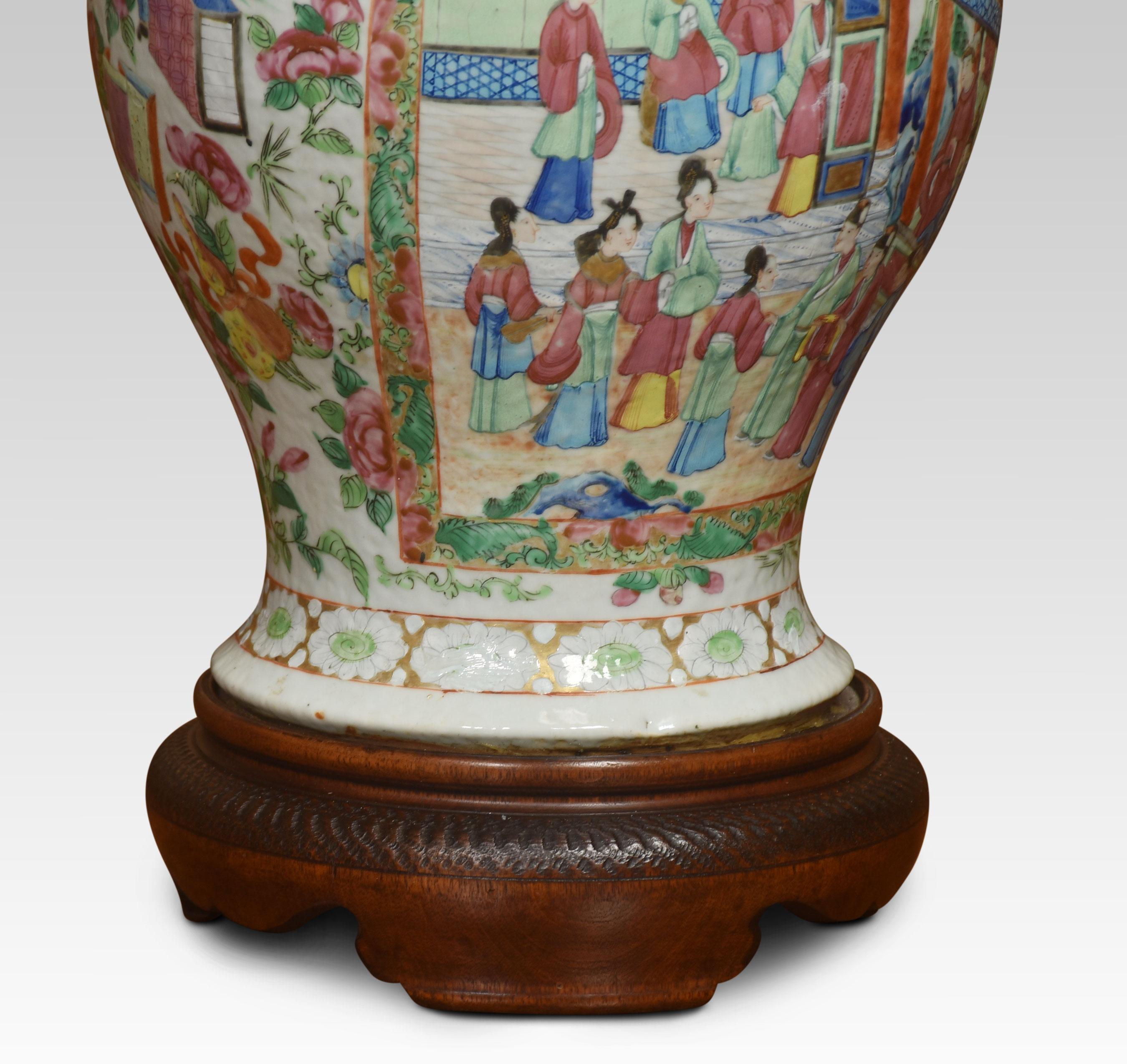19th Century Cantonese Famille Rose Vases For Sale