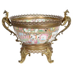 Cantonese / Rose-medallion ormolu mounted Bowl, C19th