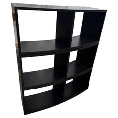 Cantoni Black Lacquered 3 piece Modular Bow Front Display Case