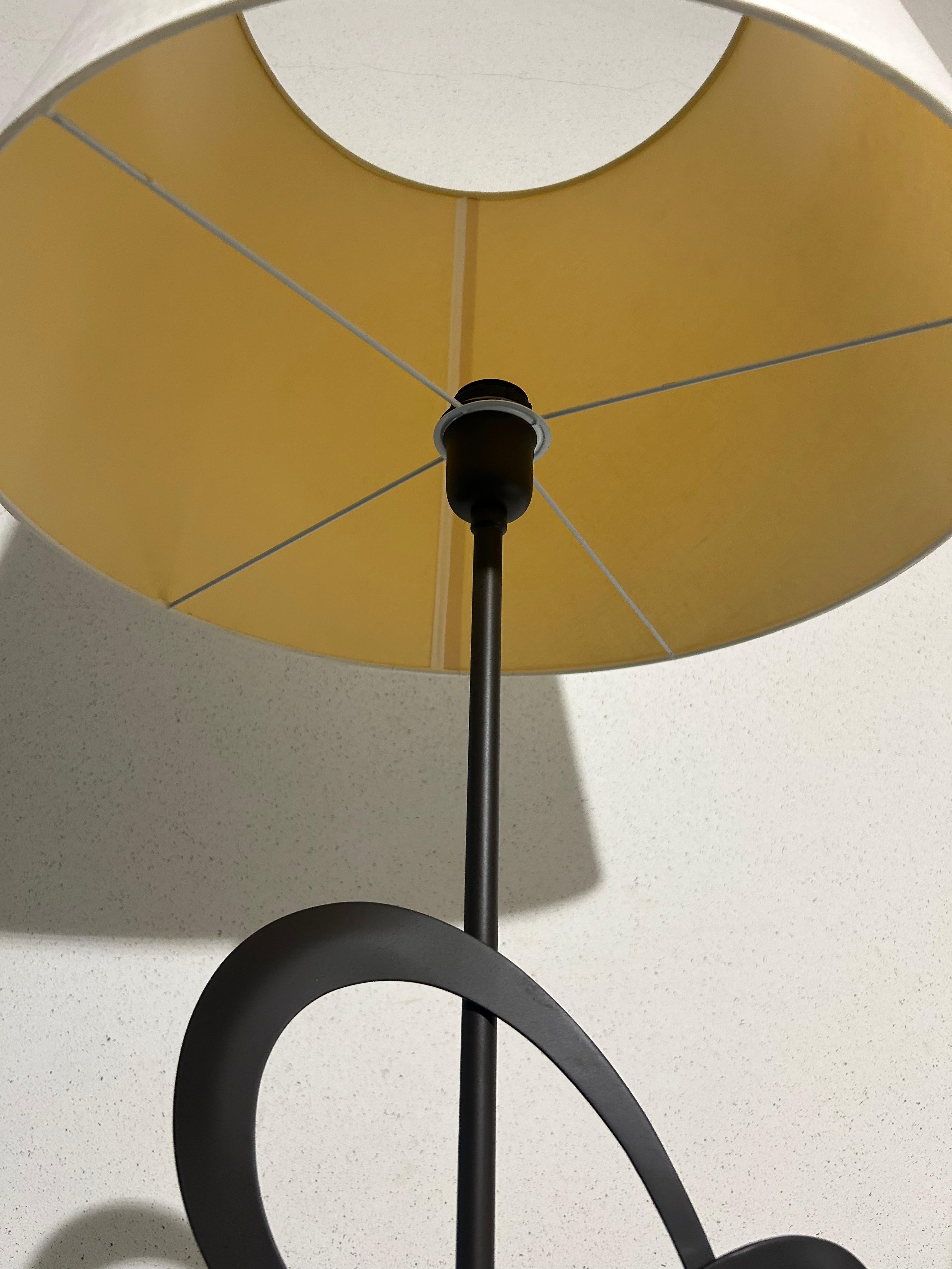 Lampadaire Cantori Decò - Design italien artisanal en Ferro Antico brun en vente 8