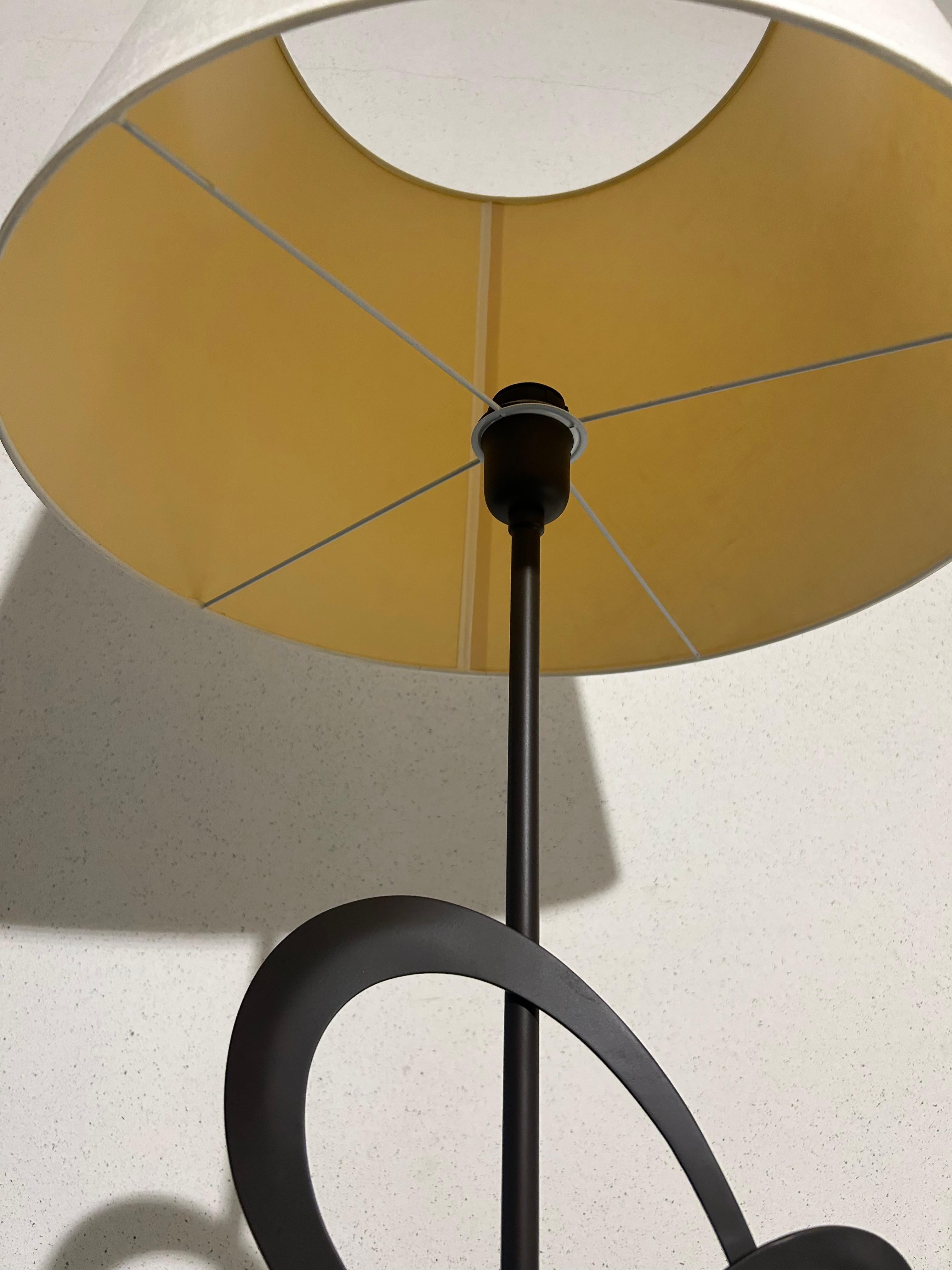 Lampadaire Cantori Decò - Design italien artisanal en Ferro Antico brun en vente 9