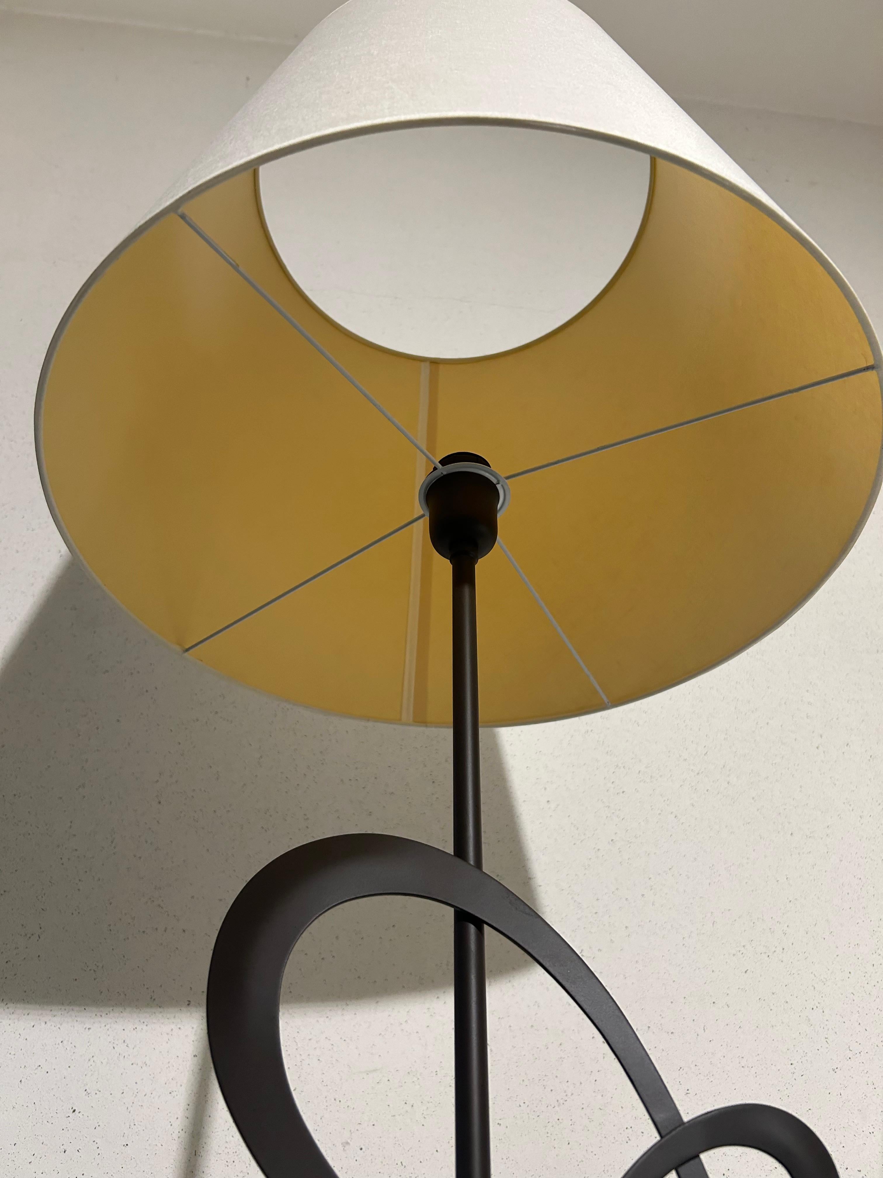 Lampadaire Cantori Decò - Design italien artisanal en Ferro Antico brun en vente 10