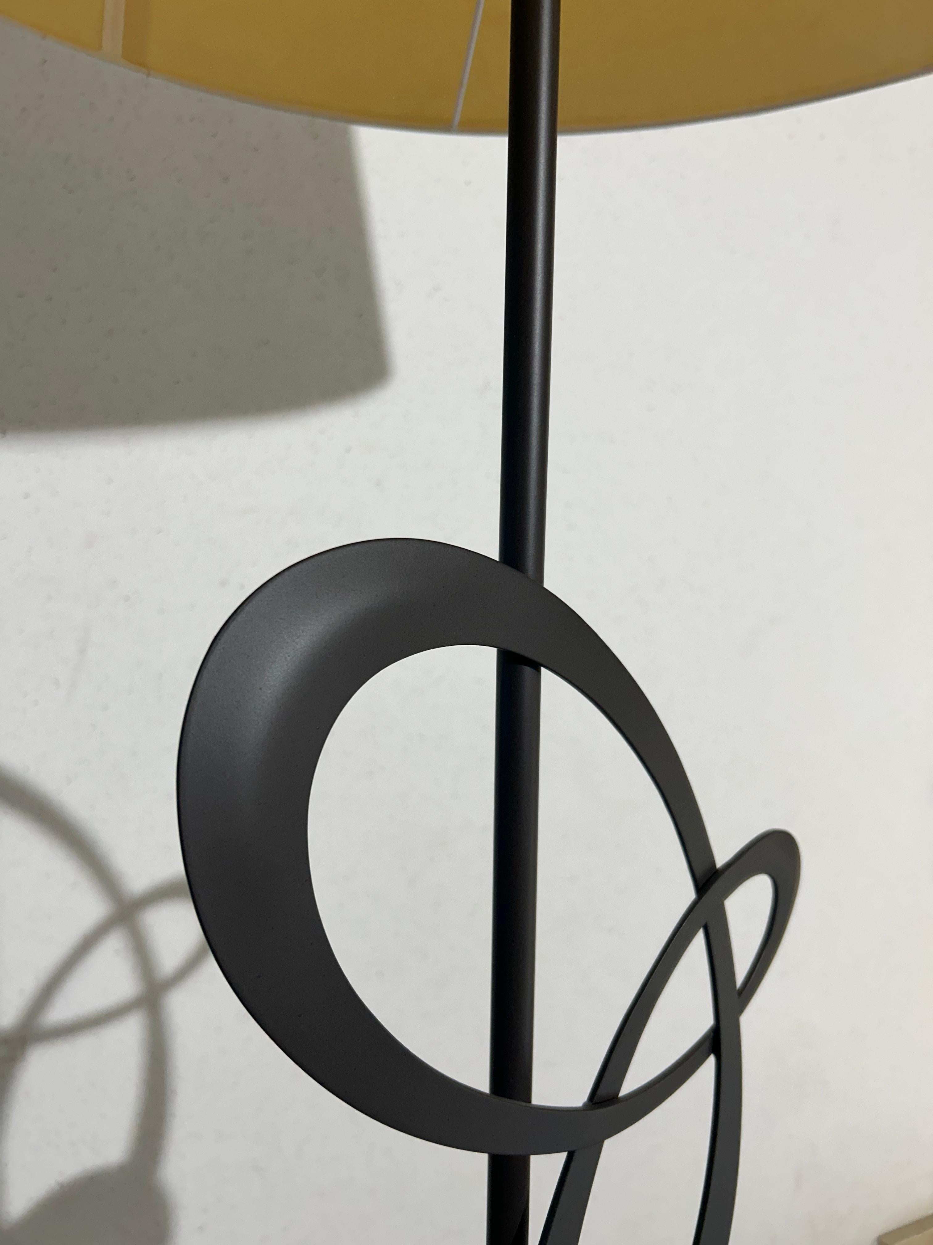 Contemporain Lampadaire Cantori Decò - Design italien artisanal en Ferro Antico brun en vente