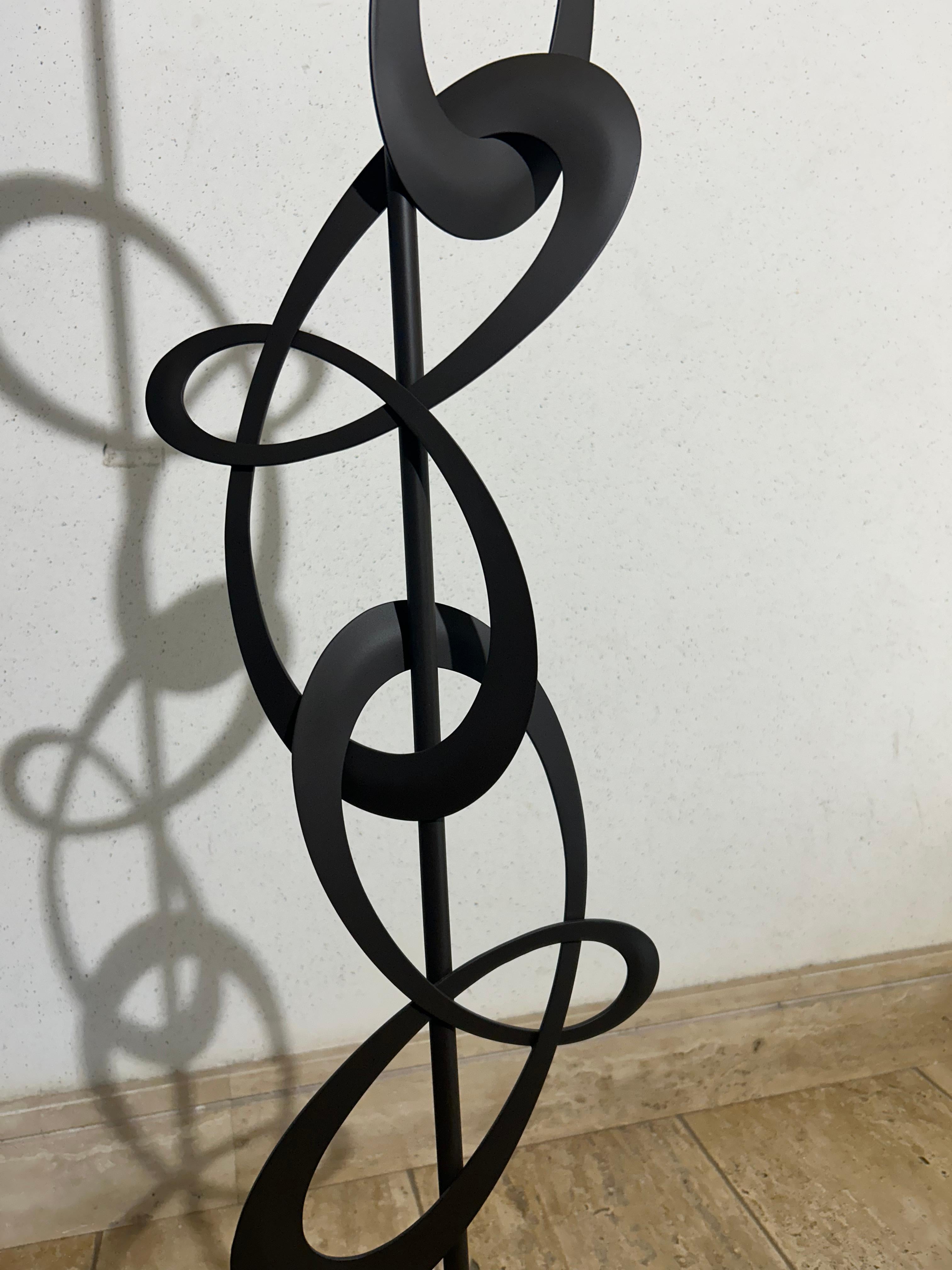 Lampadaire Cantori Decò - Design italien artisanal en Ferro Antico brun en vente 2