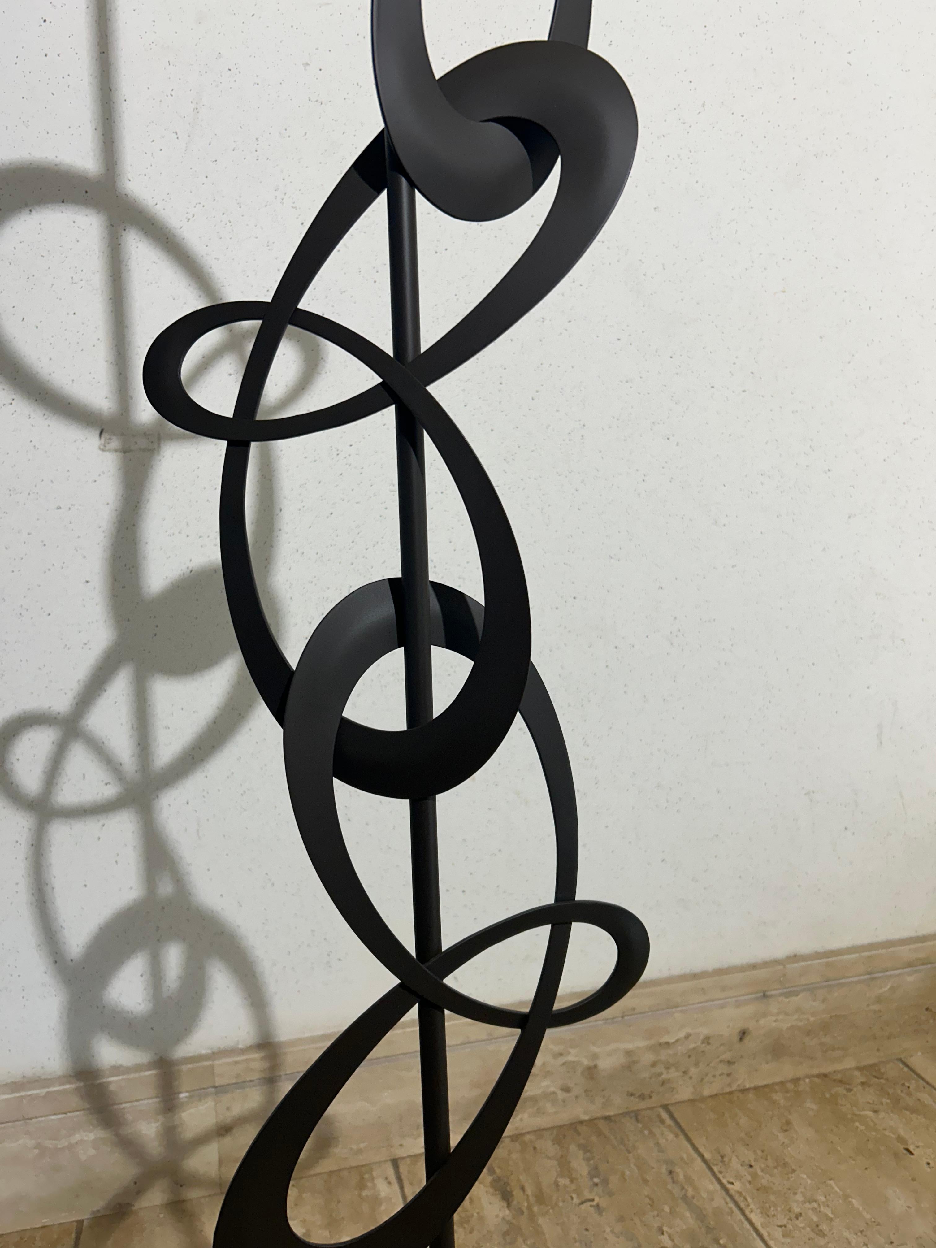 Lampadaire Cantori Decò - Design italien artisanal en Ferro Antico brun en vente 3
