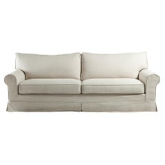 Cantori Rivoli Classic 2-Seater Sofa in Capri Mastice Linen 230 cm 90.6 in