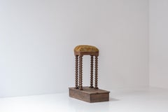 Cantor’s stool in oak wood, from the beginning of the 18th century, France