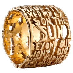 "Cantos" Heaven-III Ring in 18 Karat Gold by Anne Fischer, 2007