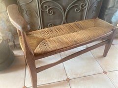 Cantou ( fireplace) bench dating 18th century south France original patina